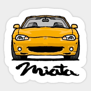 MX5 Miata NB Yellow Sticker